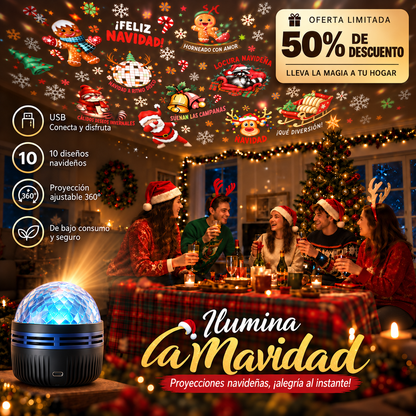 Tienda Oficial | 🎁🎄🦖 Proyector holográfico inteligente de cielo estrellado SCNDR® 360°（HD Smart Dynamic 5D）