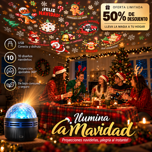 Tienda Oficial | 🎁🎄🦖 Proyector holográfico inteligente de cielo estrellado SCNDR® 360°（HD Smart Dynamic 5D）