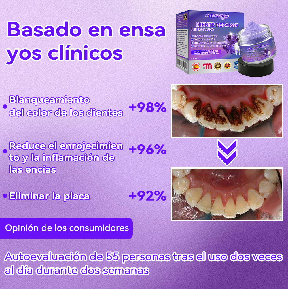 Tienda Oficial🍀|𝙳𝖺𝑟𝑚𝗼𝑟𝑛𝖺® 𝘋𝘪𝘦𝘯𝘵𝘦 𝘙𝘦𝘱𝘢𝘳𝘢𝘳 𝘔𝘪𝘯𝘦𝘳𝘢 𝘗𝘰𝘭𝘷𝘰-𝐸𝑛𝑐í𝑎𝑠 𝑚á𝑠 𝑓𝑢𝑒𝑟𝑡𝑒𝑠 𝑒𝑛 𝑠𝑜𝑙𝑜 7 𝑑í𝑎𝑠