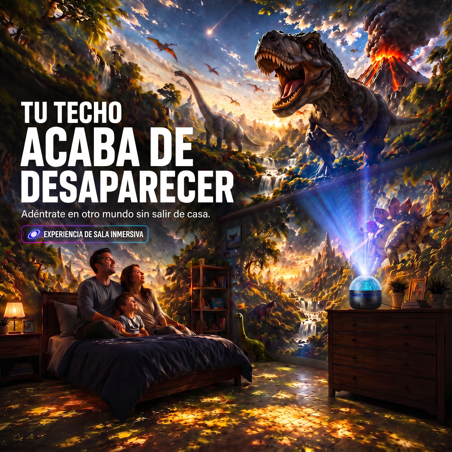 Tienda Oficial | 💕🎁 Proyector holográfico inteligente de cielo estrellado SCNDR® 360°（HD Smart Dynamic 5D）