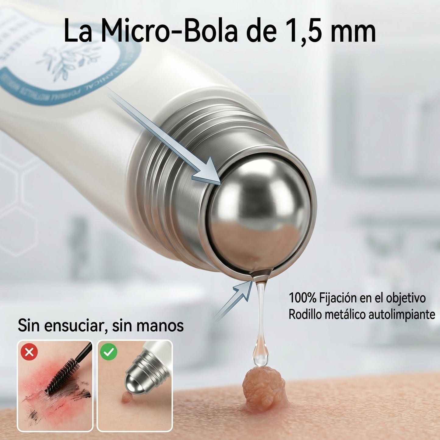 👩🏻‍🔬𝐏𝐢𝐜𝐝𝐨® Borrador de Verrugas y Manchas en 7 Días (𝐀𝐩𝐥𝐢𝐜𝐚𝐝𝐨𝐫 𝐫𝐨𝐥𝐥-𝐨𝐧: 𝐬𝐢𝐧 𝐝𝐨𝐥𝐨𝐫 𝐧𝐢 𝐜𝐢𝐜𝐚𝐭𝐫𝐢𝐜𝐞𝐬)✨