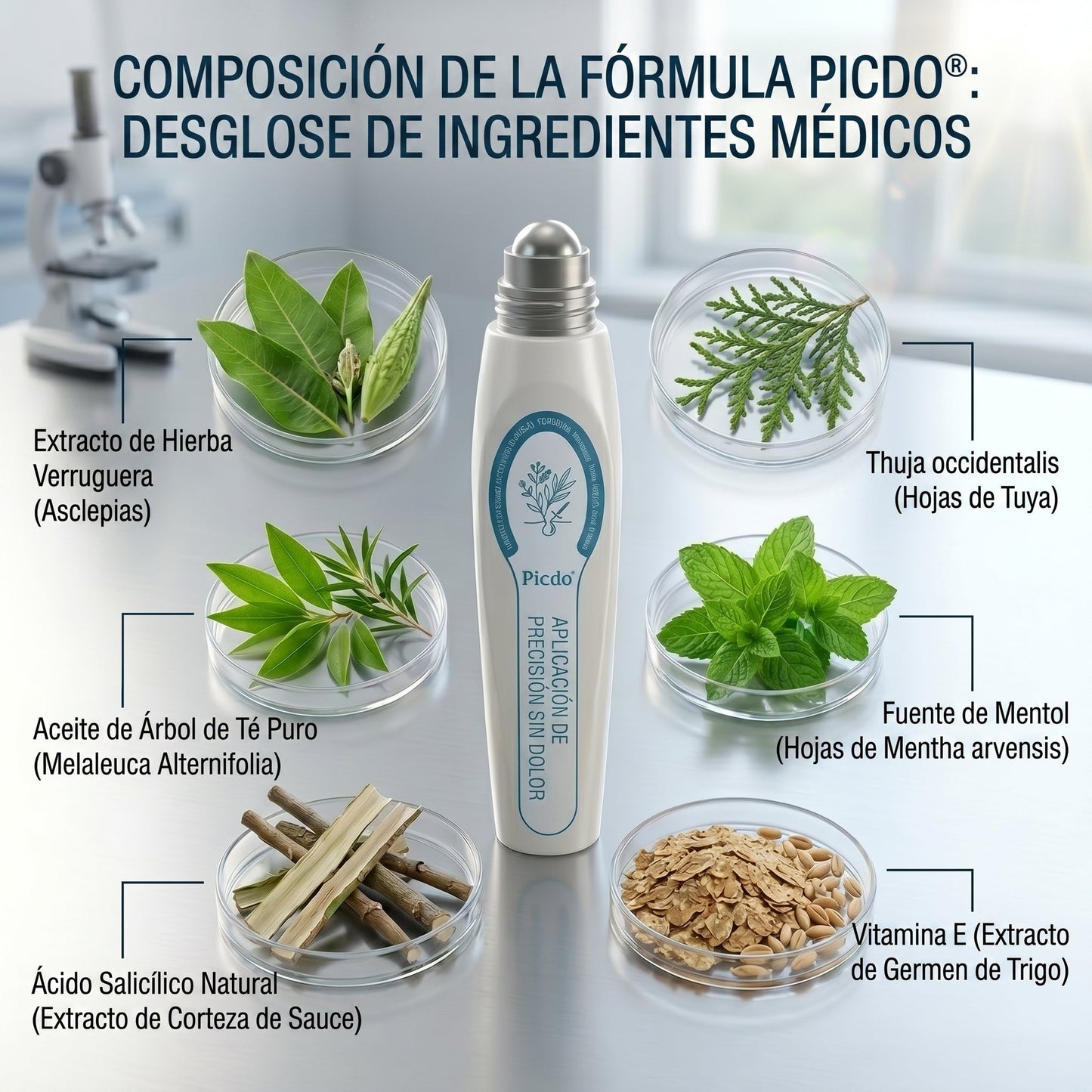👩🏻‍🔬𝐏𝐢𝐜𝐝𝐨® Borrador de Verrugas y Manchas en 7 Días (𝐀𝐩𝐥𝐢𝐜𝐚𝐝𝐨𝐫 𝐫𝐨𝐥𝐥-𝐨𝐧: 𝐬𝐢𝐧 𝐝𝐨𝐥𝐨𝐫 𝐧𝐢 𝐜𝐢𝐜𝐚𝐭𝐫𝐢𝐜𝐞𝐬)✨