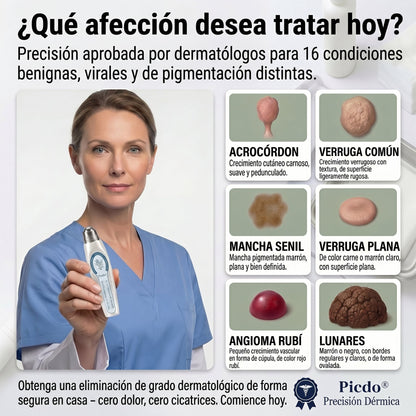 👩🏻‍🔬𝐏𝐢𝐜𝐝𝐨® Borrador de Verrugas y Manchas en 7 Días (𝐀𝐩𝐥𝐢𝐜𝐚𝐝𝐨𝐫 𝐫𝐨𝐥𝐥-𝐨𝐧: 𝐬𝐢𝐧 𝐝𝐨𝐥𝐨𝐫 𝐧𝐢 𝐜𝐢𝐜𝐚𝐭𝐫𝐢𝐜𝐞𝐬)✨