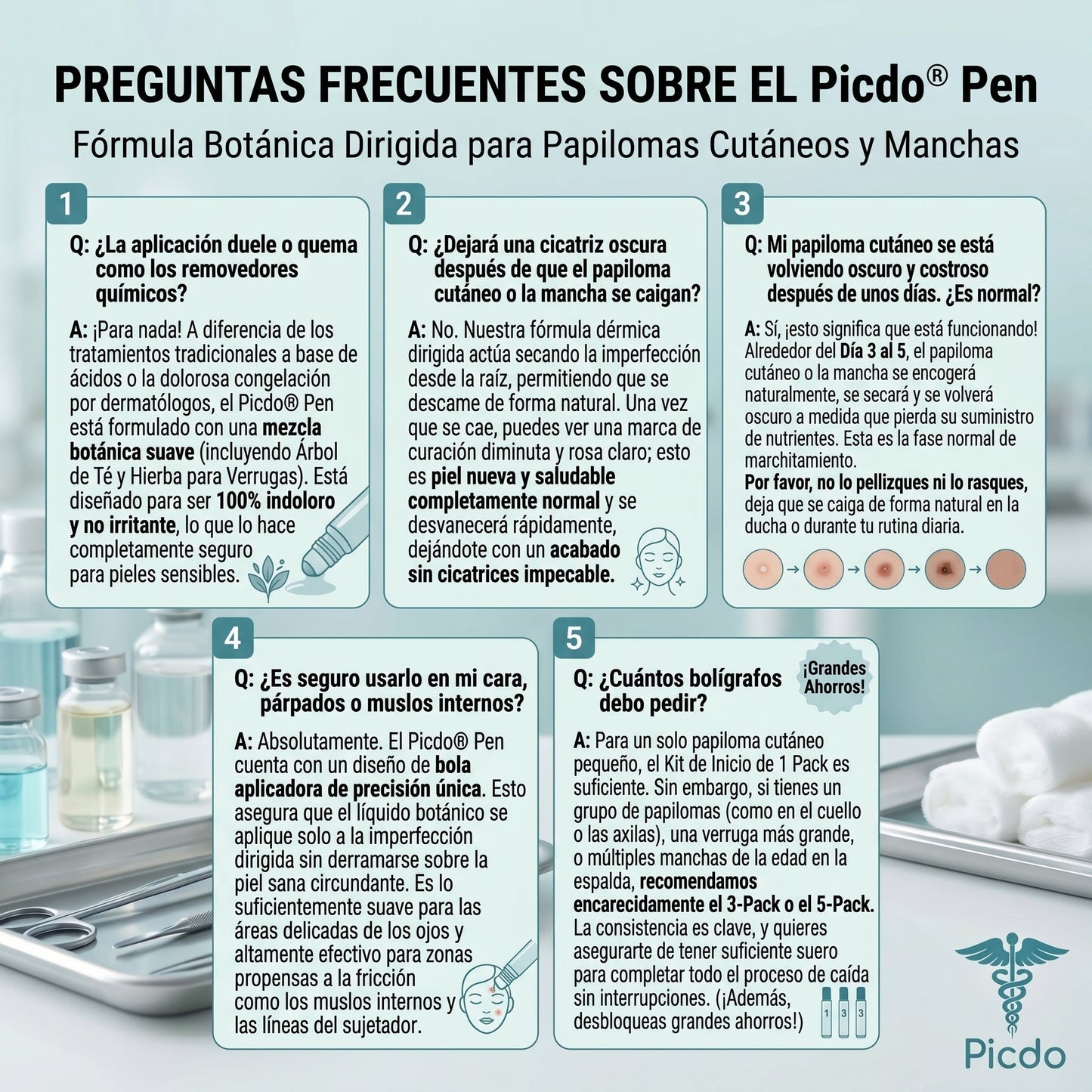 👩🏻‍🔬𝐏𝐢𝐜𝐝𝐨® Borrador de Verrugas y Manchas en 7 Días (𝐀𝐩𝐥𝐢𝐜𝐚𝐝𝐨𝐫 𝐫𝐨𝐥𝐥-𝐨𝐧: 𝐬𝐢𝐧 𝐝𝐨𝐥𝐨𝐫 𝐧𝐢 𝐜𝐢𝐜𝐚𝐭𝐫𝐢𝐜𝐞𝐬)✨