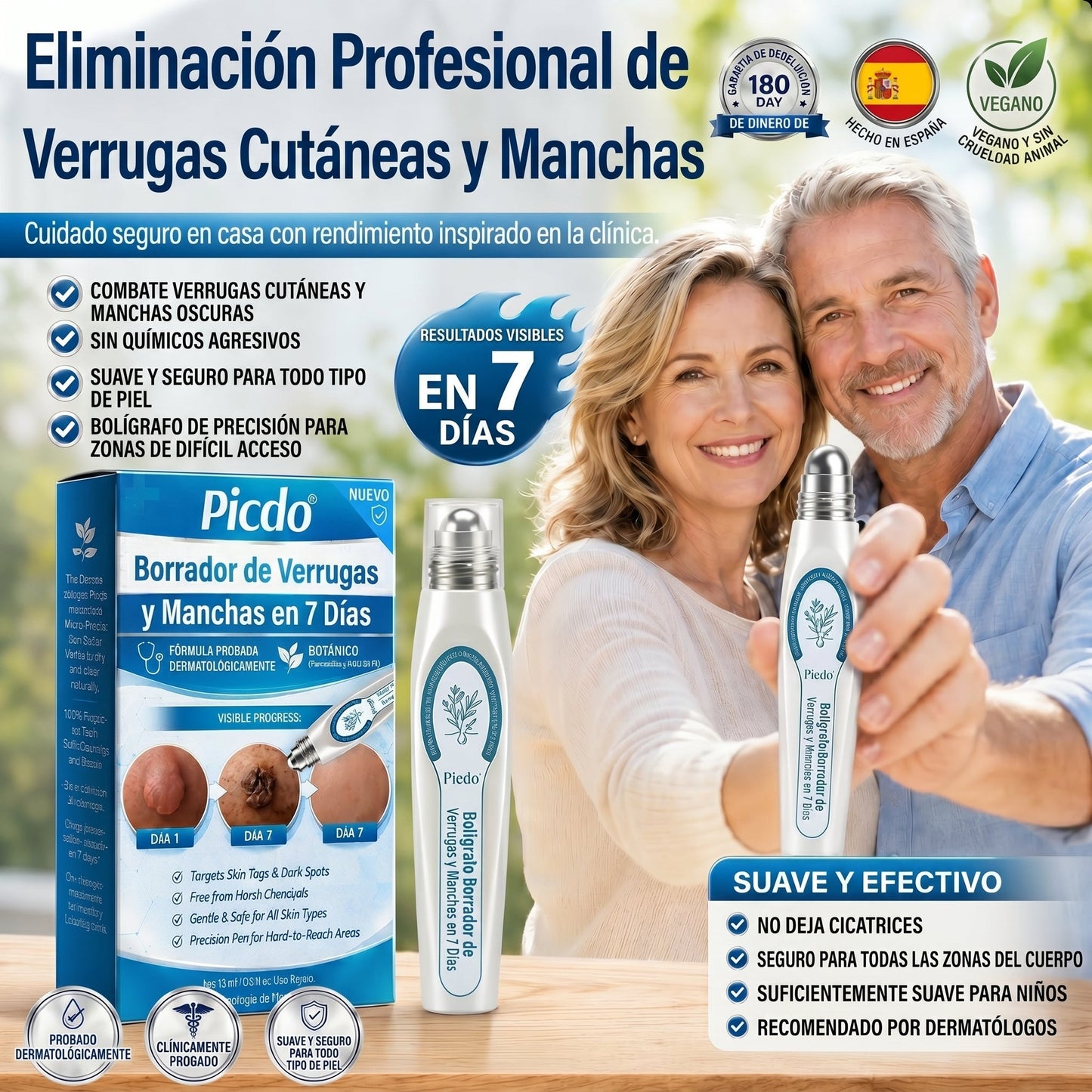 👩🏻‍🔬𝐏𝐢𝐜𝐝𝐨® Borrador de Verrugas y Manchas en 7 Días (𝐀𝐩𝐥𝐢𝐜𝐚𝐝𝐨𝐫 𝐫𝐨𝐥𝐥-𝐨𝐧: 𝐬𝐢𝐧 𝐝𝐨𝐥𝐨𝐫 𝐧𝐢 𝐜𝐢𝐜𝐚𝐭𝐫𝐢𝐜𝐞𝐬)✨