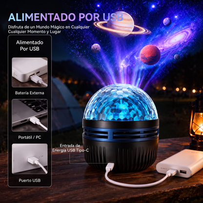 Tienda Oficial | 💕🎁 Proyector holográfico inteligente de cielo estrellado SCNDR® 360°（HD Smart Dynamic 5D）