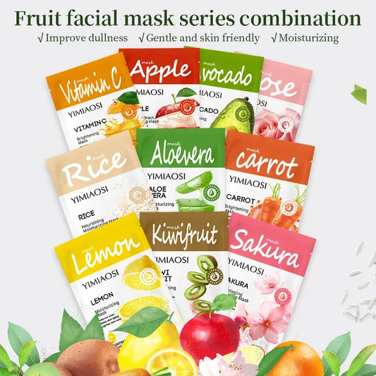 Fruit-flavored Mask, Hydrating, Moisturizing and Nourishing Skin Care Protein,gently Brightening The Complexion,plant-based Mask